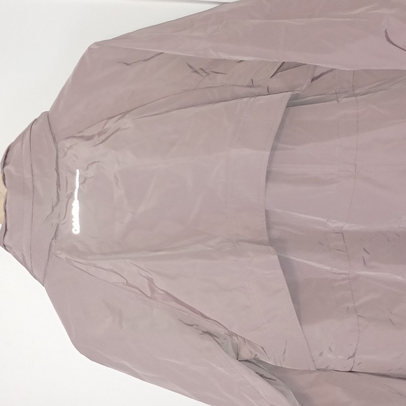 Calvin Klein Hooded Packable Raincoat Pink Performance Trench Women's Large coat - Picture 6 of 17